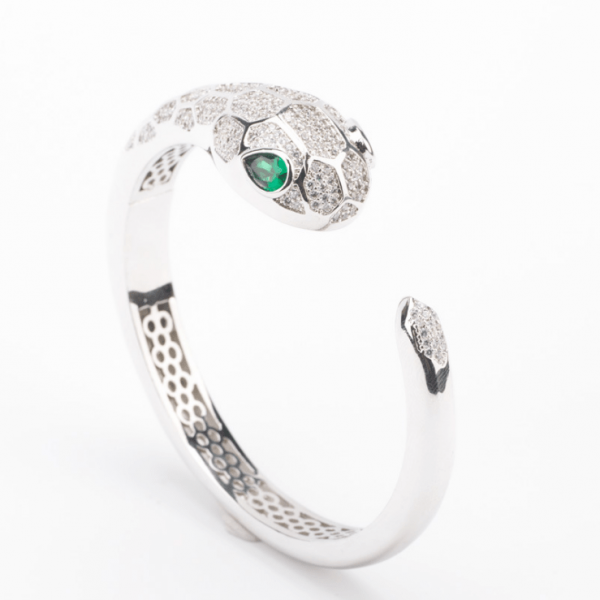 Zircon Plated 18K Gold Domineering Snake..