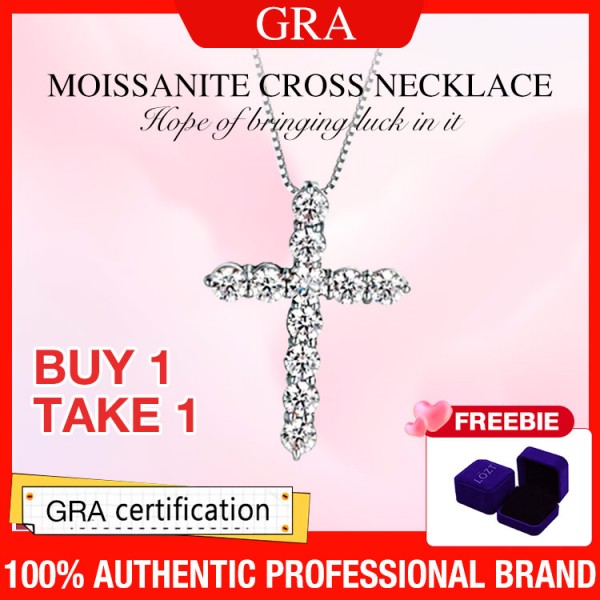 Moissanite Cross Necklace..