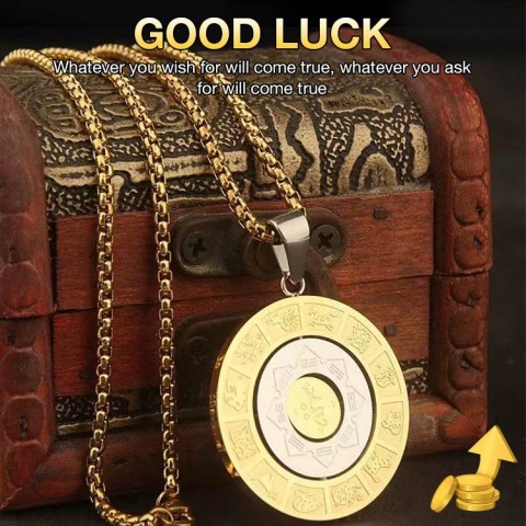 Titanium steel necklace with twelve Chinese zodiac signs