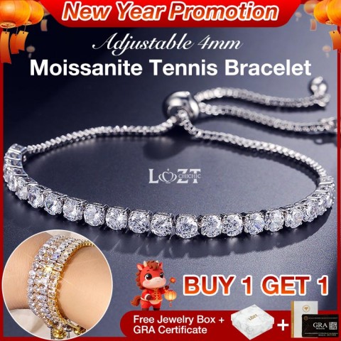 Adjustable 4mm Tennis Bracelet