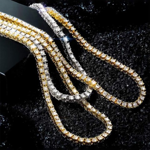 5mm Moissanite Tennis Necklace