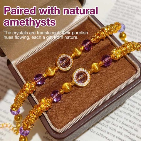 Amethyst Star Bracelet