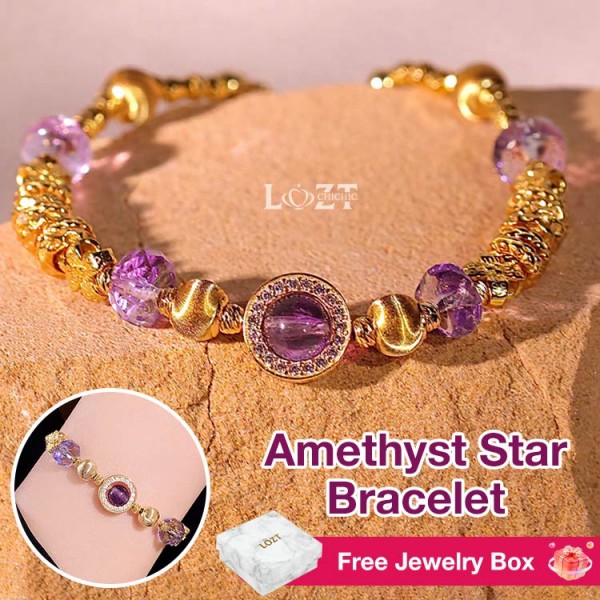 Amethyst Star Bracelet