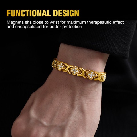 Clover Diamond Magnetic Bracelet