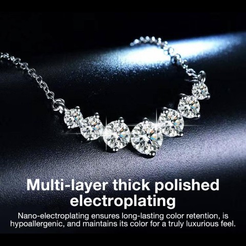 Classic Smile Moissanite Necklace