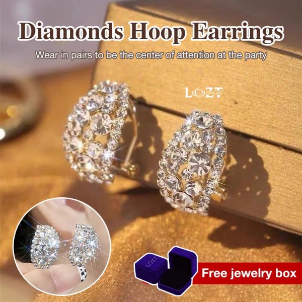 shiny Hoop Earrings..