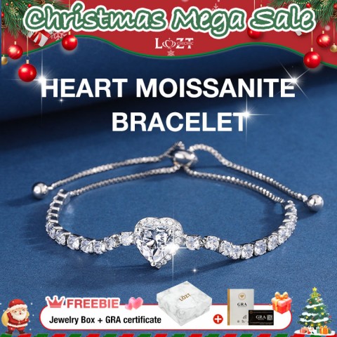 Heart Moissanite bracelet