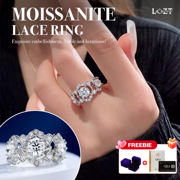 Moissanite Lace Ring