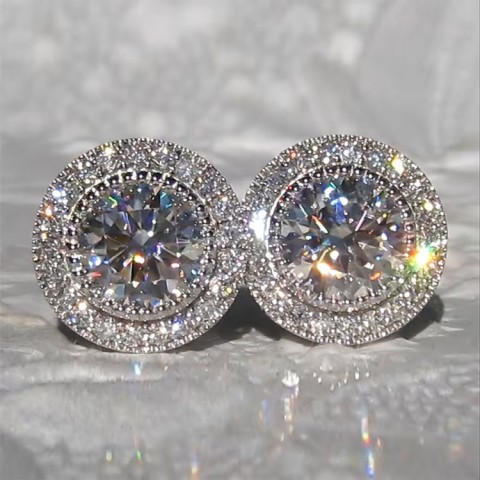 Moissanite Starry Sky Earrings
