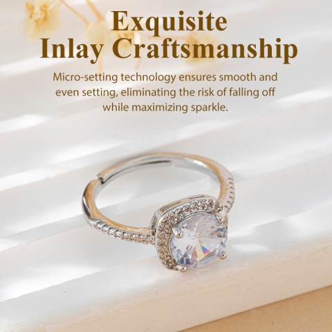 Micro-inlaid square four-piece set