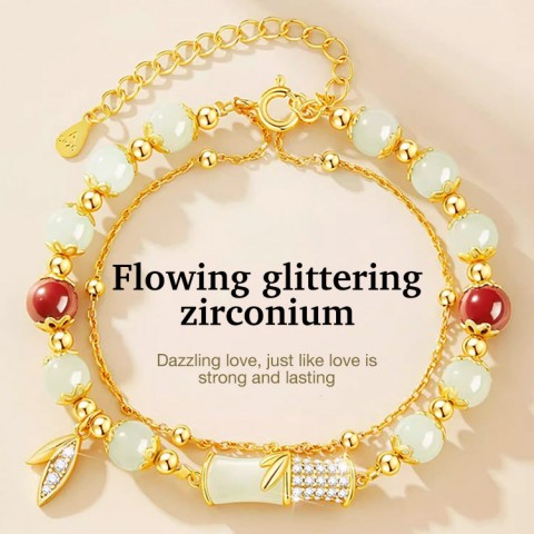 2025 New Hetian Jade Bamboo Bracelet