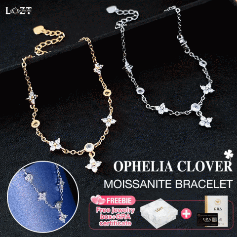 Ophelia Clover Moissanite Bracelet
