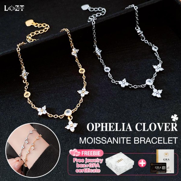 Ophelia Clover Moissanite Bracelet..