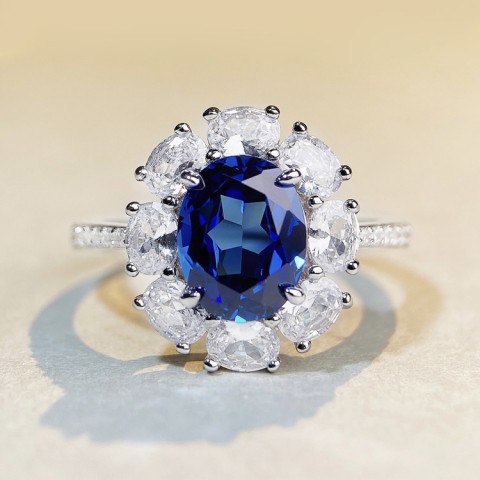 Princess Diana Halo  Engagement Ring