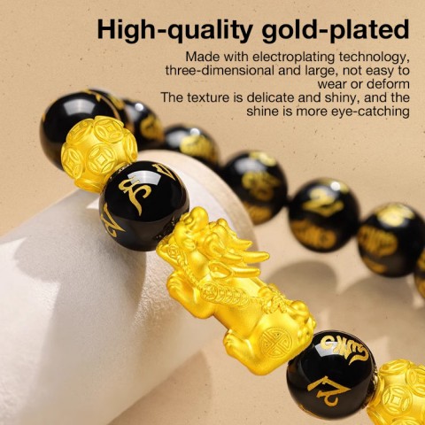 Pi Xiu Black Obsidian Wealth Bracelet