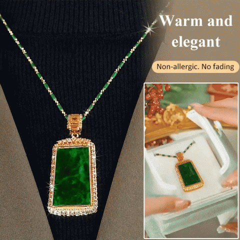 Quiet Mountain Longevity Jadeite Peace Shield