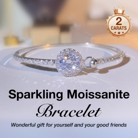Sparkling Moissanite Bracelet