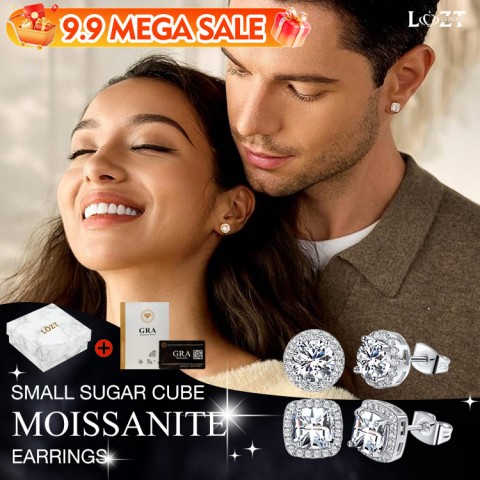 Small sugar cube earrings