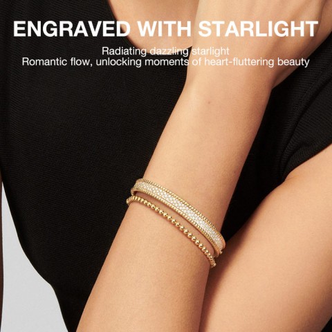 Starry Sky Micro-set Zircon Bangle