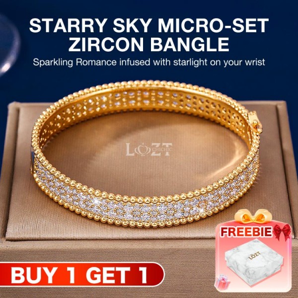 Starry Sky Micro-set Zircon Bangle