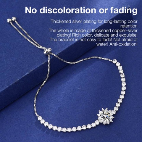 Sunflower Moissanite Bracelet