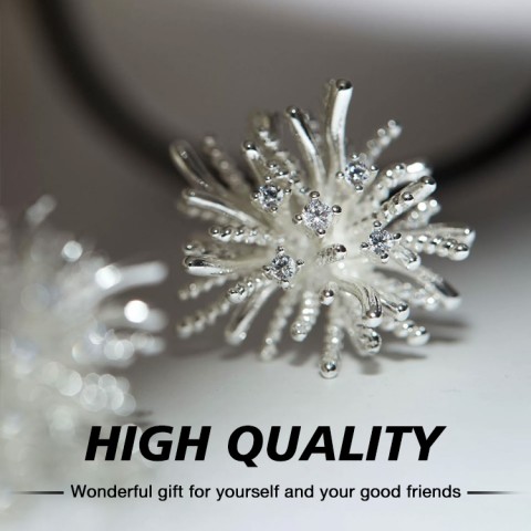 Silver Zirconia Fireworks jewelry set