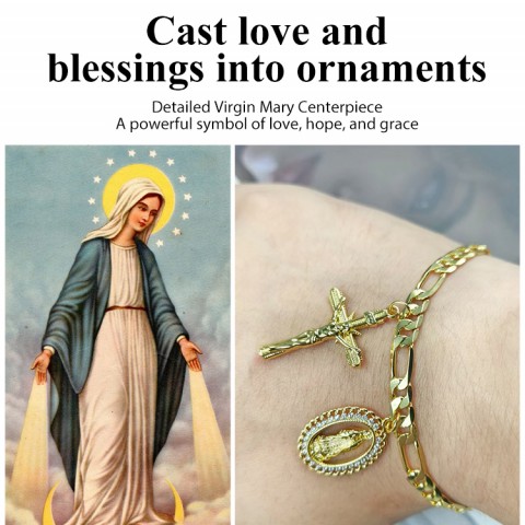 Virgin Mary Pendant Bracelet