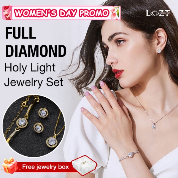 Full Diamond Holy Light Jewelry Set