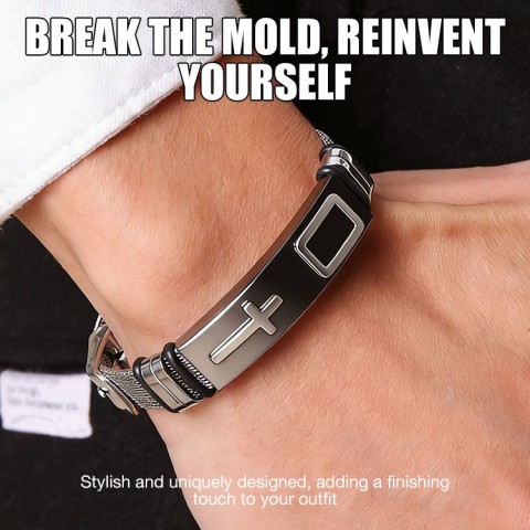 Adjustable Cross Mesh Strap Bracelet