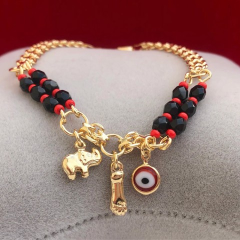 Evil Eye Elephant Bracelet