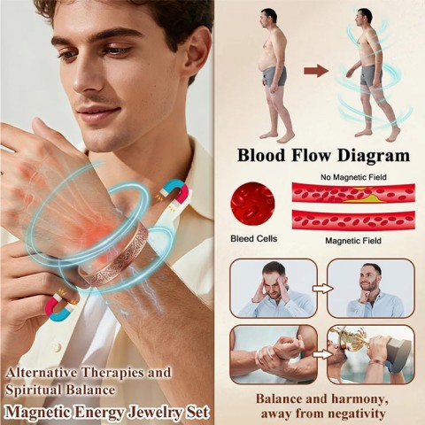 Magnetic Bracelet and Ring set