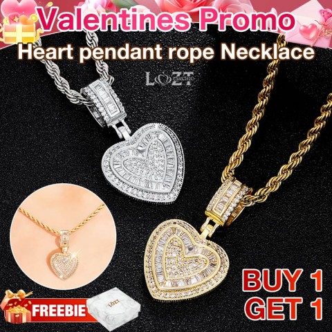 Heart pendant rope Necklace