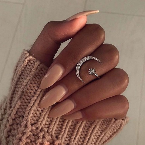 Star and Moon Zircon-encrusted Ring