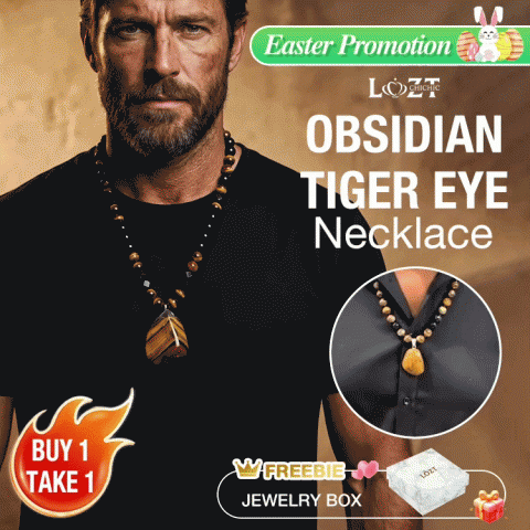 Obsidian Tiger Eye Necklace