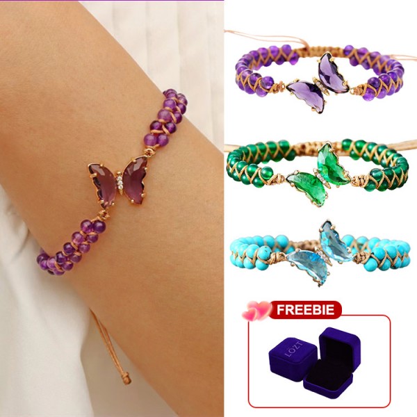 Eternal Love Crystal Butterfly Bracelet..