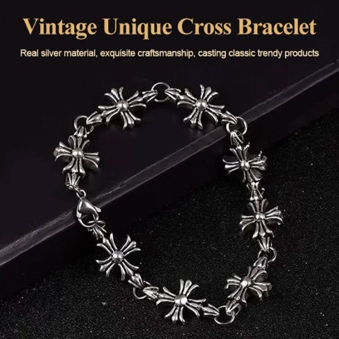 Vintage Unique Cross Bracelet