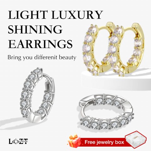 Light luxury shining earrings