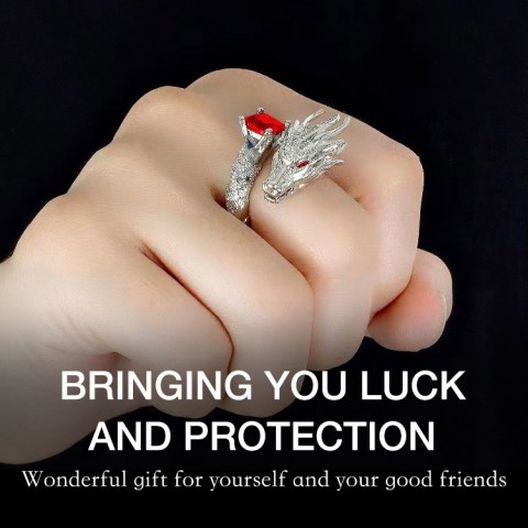 Silver Dragon Ring