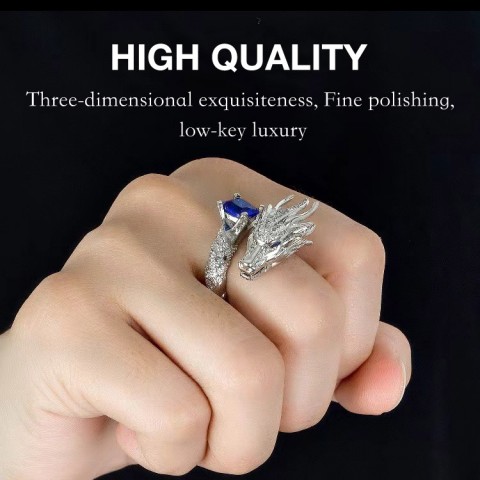 Silver Dragon Ring