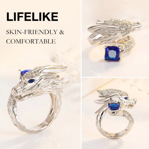 Silver Dragon Ring