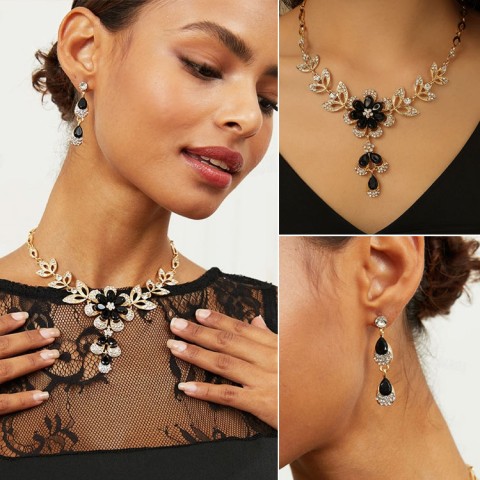 Water drop flower jewelry