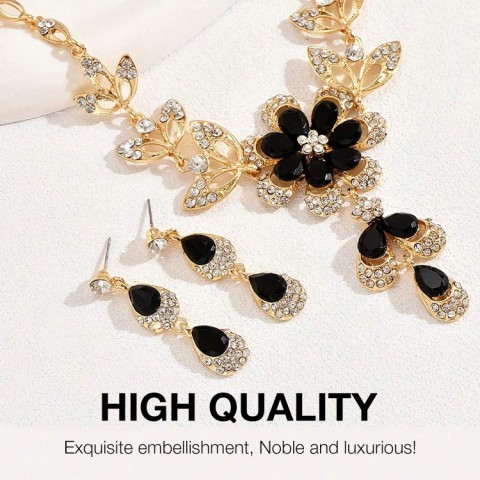 Water drop flower jewelry