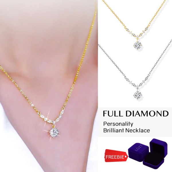 Full Diamond Personality Brilliant Necklace