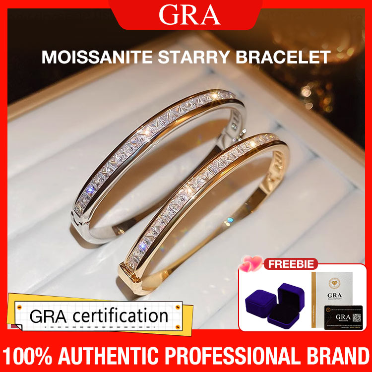 New Year Promotion - Second one only ₱699 - Luxury Moissanite Starry Bracelet - Free gift box. GRA certified	
