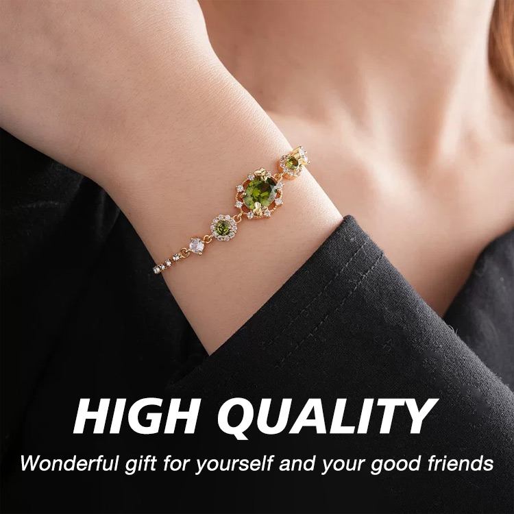 77 Big Sale - Special Offer - Butterfly Olive Green Zircon Hollow Jewelry Set - Elegant and Timeless - Comes with an Exclusive Gift Box	