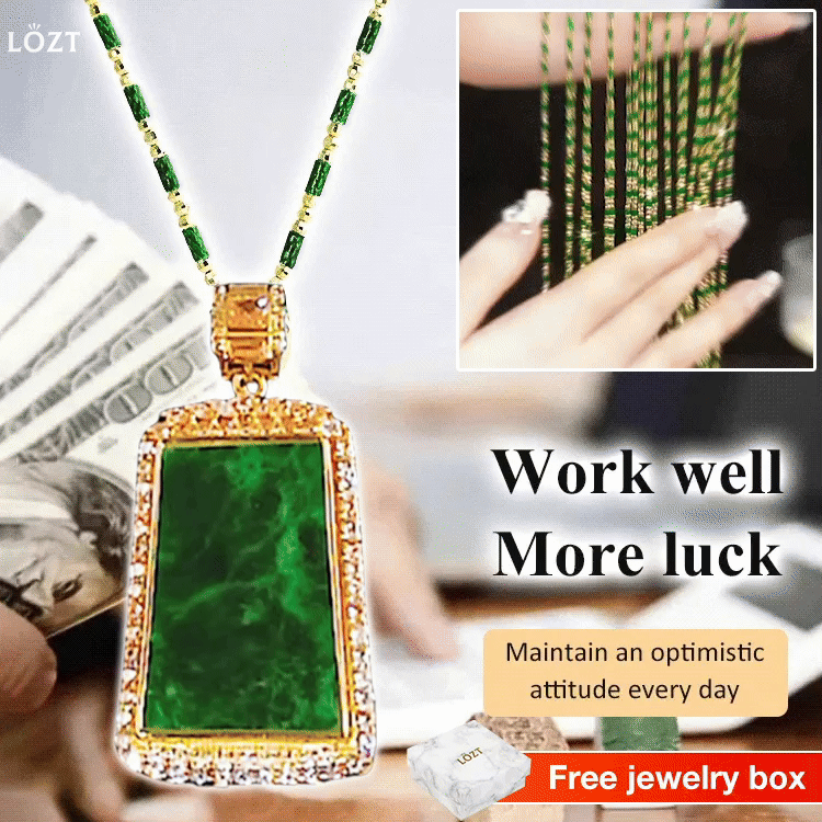 Mothers day promotions-Quiet Mountain Longevity Jadeite Peace Shield-Bring good luck - Free gift box