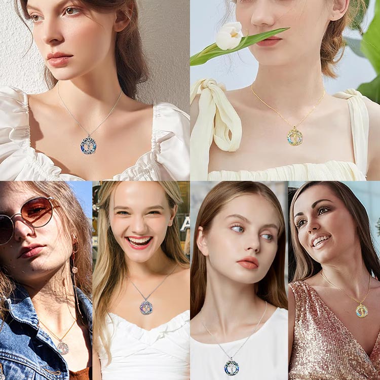 Mid-Year Great Sale-2025 Tree of Life Necklace-Free gift box