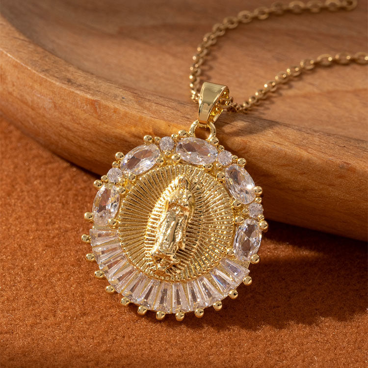 Halloween Sale - Buy 1 Get 1 Free Titanium Steel Virgin Mary Necklace - Comes with a velvet jewelry box