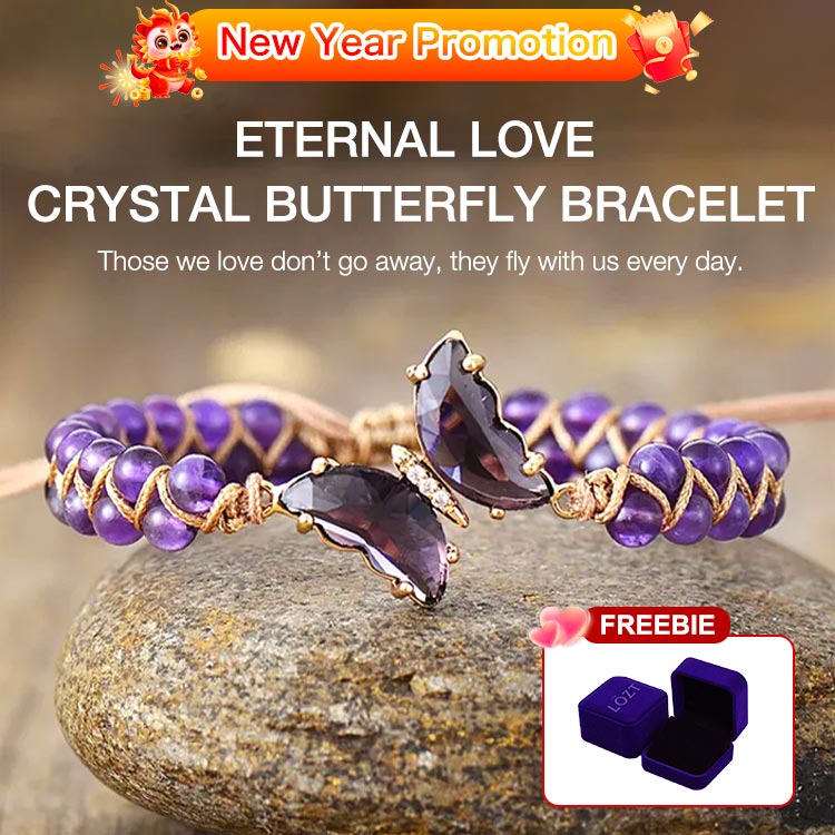 Eternal Love Crystal Butterfly Bracelet