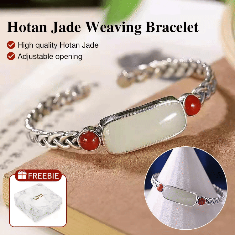 Christmas Promotion - Natural Himalayan Jade Woven Bracelet - This amulet symbolizes health, good luck, and wealth!	